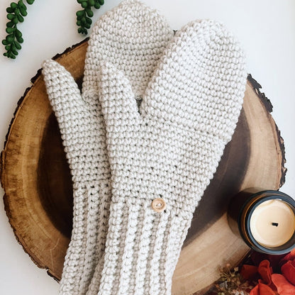 Crochet Convertible Fingerless Mittens