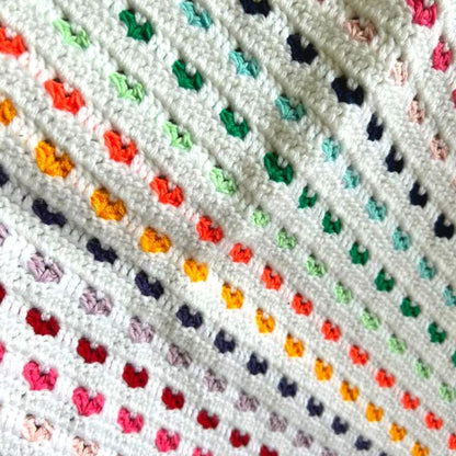 Crochet Mini Heart Blanket Pattern