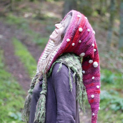 Crochet Mushroom Hood Pattern