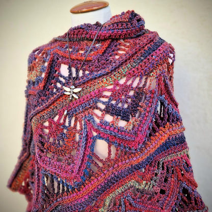 RooibosTea Poncho Crochet Pattern